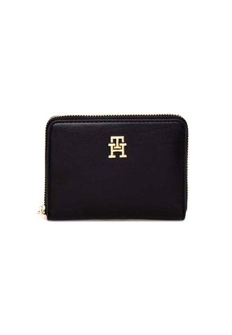 TOMMY HILFIGER Portafoglio Donna Black AW0AW15088 - Sandrini Calzature e Abbigliamento
