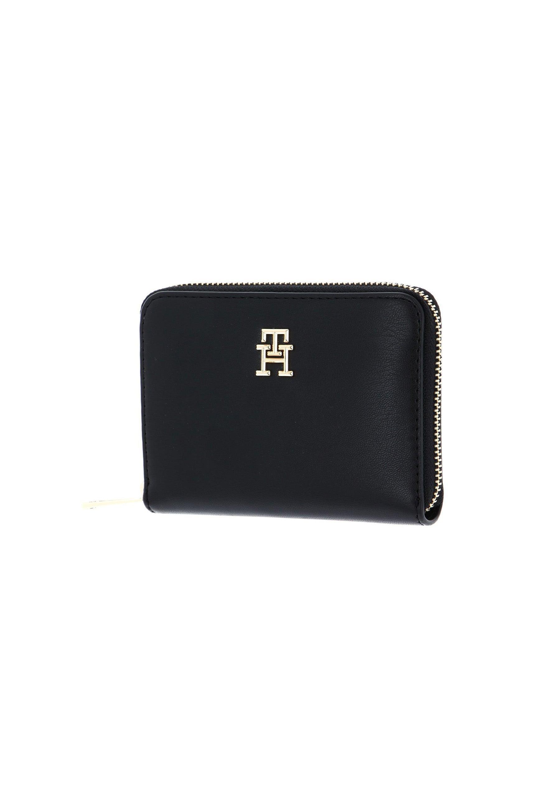 TOMMY HILFIGER Portafoglio Donna Black AW0AW15088 - Sandrini Calzature e Abbigliamento