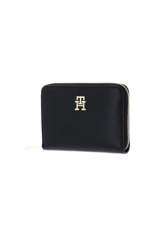 TOMMY HILFIGER Portafoglio Donna Black AW0AW15088 - Sandrini Calzature e Abbigliamento