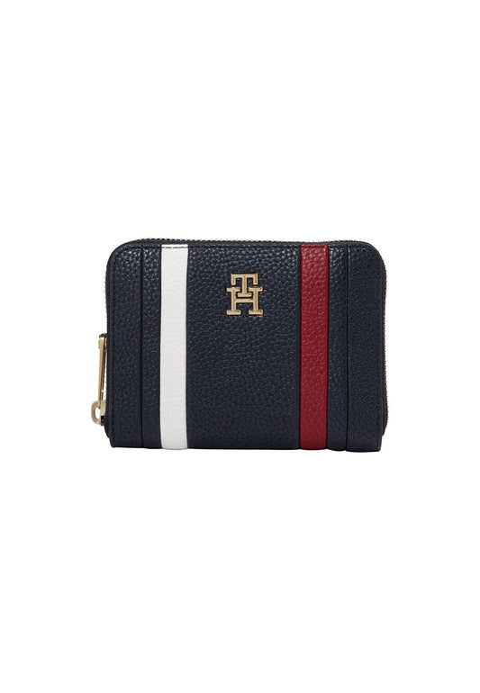 TOMMY HILFIGER Portafoglio Donna Space Blue AW0AW15118 - Sandrini Calzature e Abbigliamento