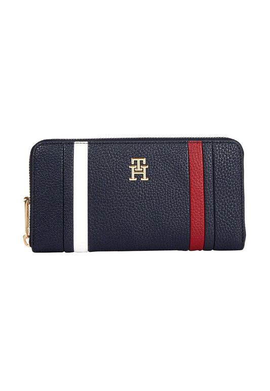 TOMMY HILFIGER Portafoglio Large Donna Space Blue AW0AW15119 - Sandrini Calzature e Abbigliamento