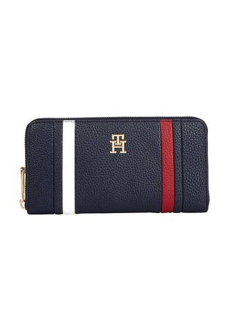 TOMMY HILFIGER Portafoglio Large Donna Space Blue AW0AW15119 - Sandrini Calzature e Abbigliamento