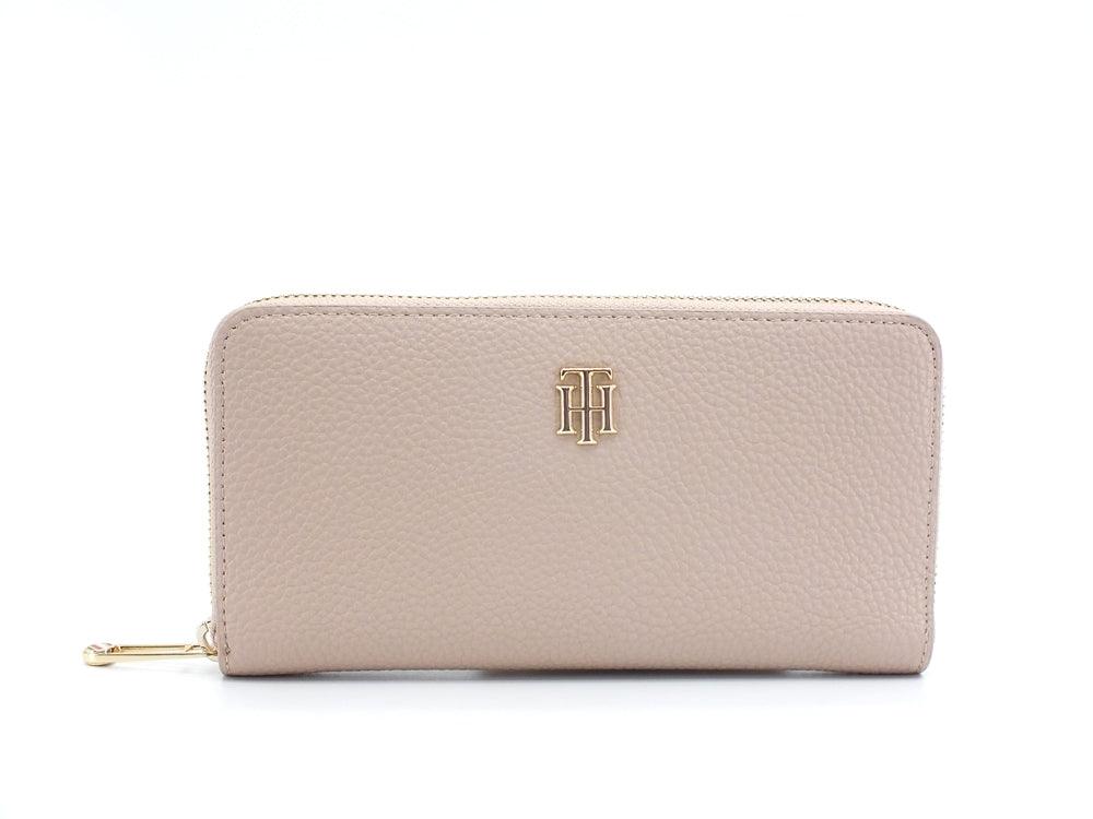 TOMMY HILFIGER Portafoglio Zip Around Large Natural AW0AW011116 - Sandrini Calzature e Abbigliamento