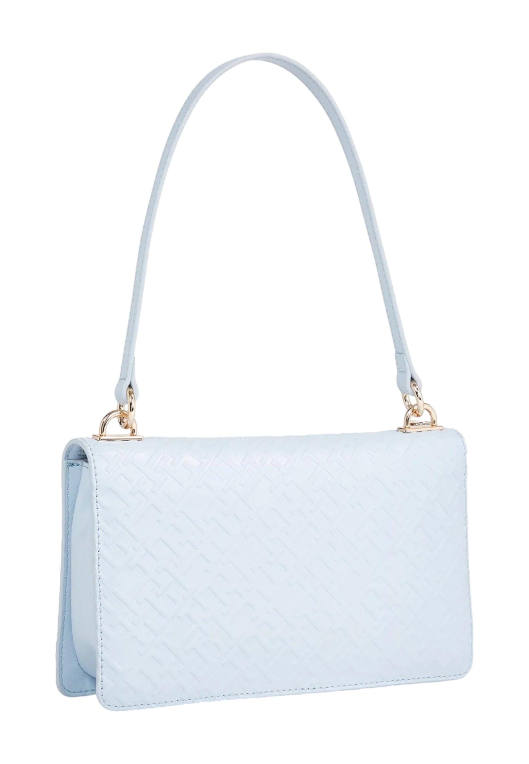 TOMMY HILFIGER Refined Shoulder Borsa Donna Azzurro AW0AW15975 - Sandrini Calzature e Abbigliamento