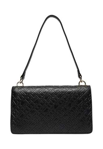 TOMMY HILFIGER Refined Shoulder Borsa Donna Black AW0AW15975 - Sandrini Calzature e Abbigliamento