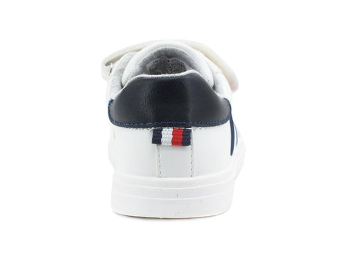 TOMMY HILFIGER Sneaker Bambina Strap Bande White Blue Red T1B4-30702 - Sandrini Calzature e Abbigliamento