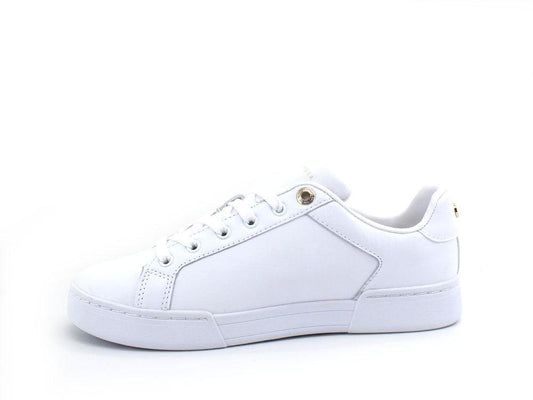 TOMMY HILFIGER Sneaker Monogram Logo Bianco Blu FW0FW06455 - Sandrini Calzature e Abbigliamento