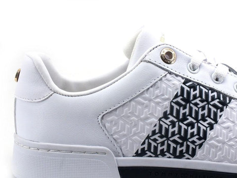 TOMMY HILFIGER Sneaker Monogram Logo Bianco Blu FW0FW06455 - Sandrini Calzature e Abbigliamento