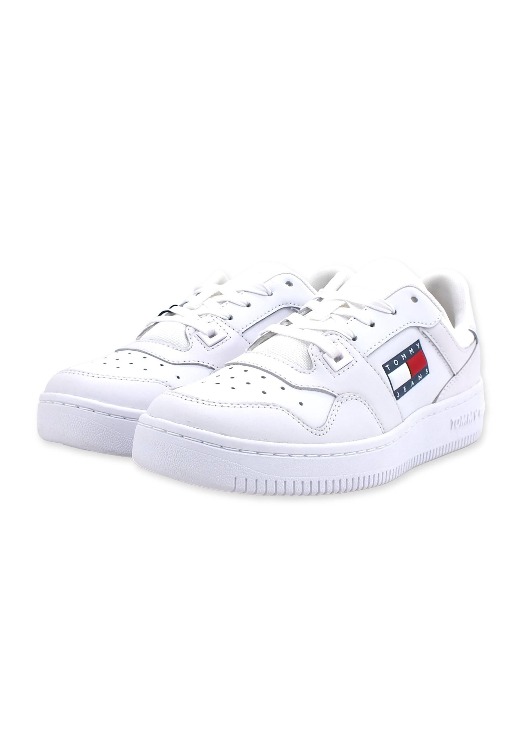 TOMMY HILFIGER Sneaker Ox Basket Donna White EN0EN01723 - Sandrini Calzature e Abbigliamento