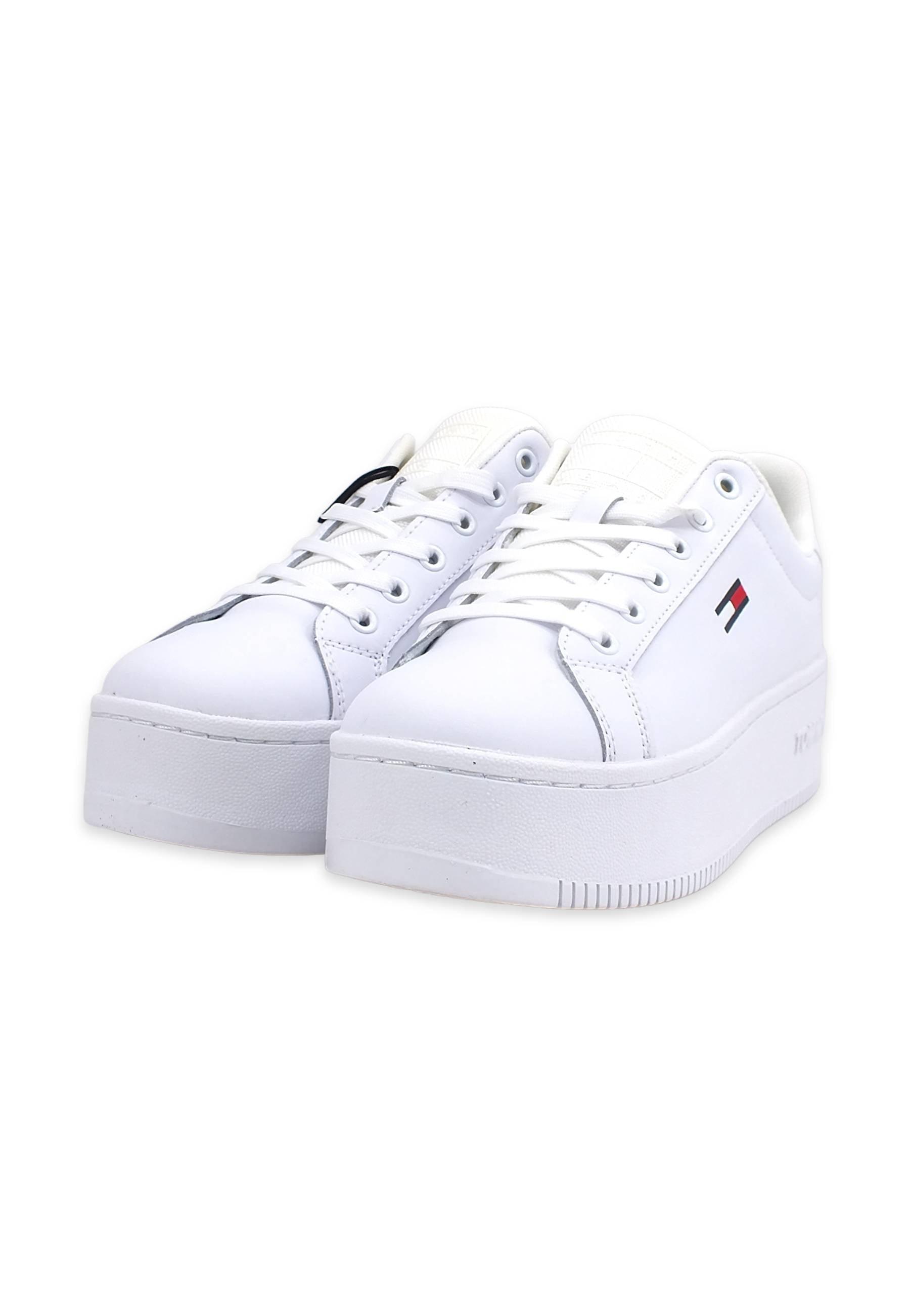 TOMMY HilFIGER Sneaker Ox Donna White EN0EN02043 - Sandrini Calzature e Abbigliamento