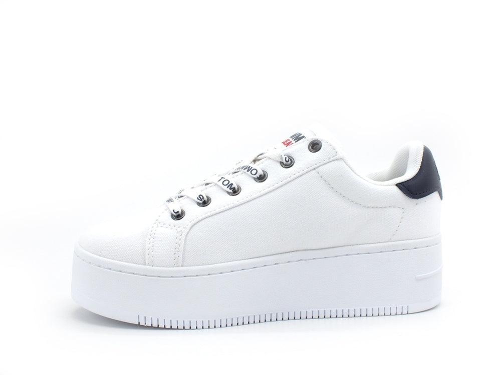 TOMMY HILFIGER Sneaker Platform Logo White EN0EN01358 - Sandrini Calzature e Abbigliamento