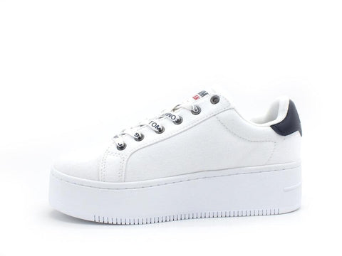TOMMY HILFIGER Sneaker Platform Logo White EN0EN01358 - Sandrini Calzature e Abbigliamento