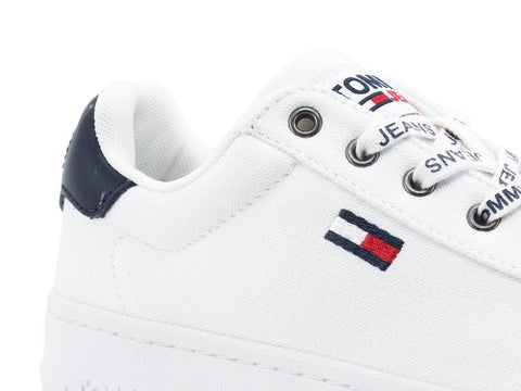 TOMMY HILFIGER Sneaker Platform Logo White EN0EN01358 - Sandrini Calzature e Abbigliamento