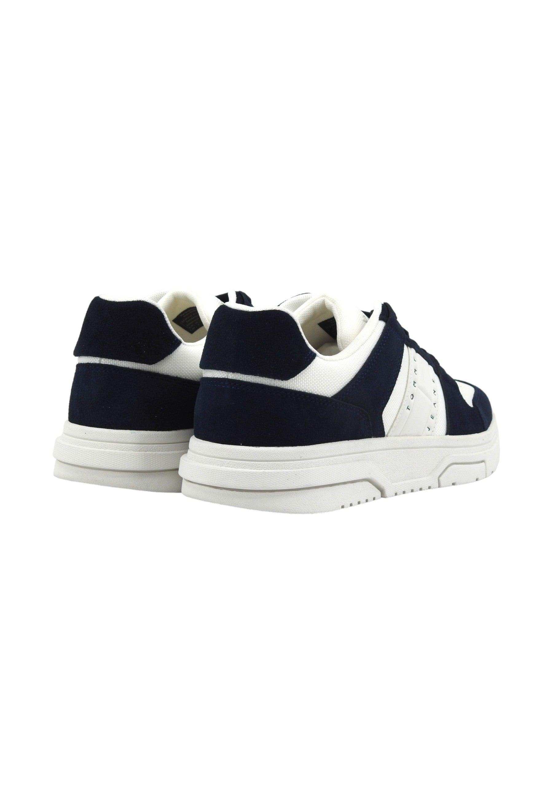 TOMMY HILFIGER Sneaker Uomo Dark Night Navy Bianco EM0EM01371 - Sandrini Calzature e Abbigliamento