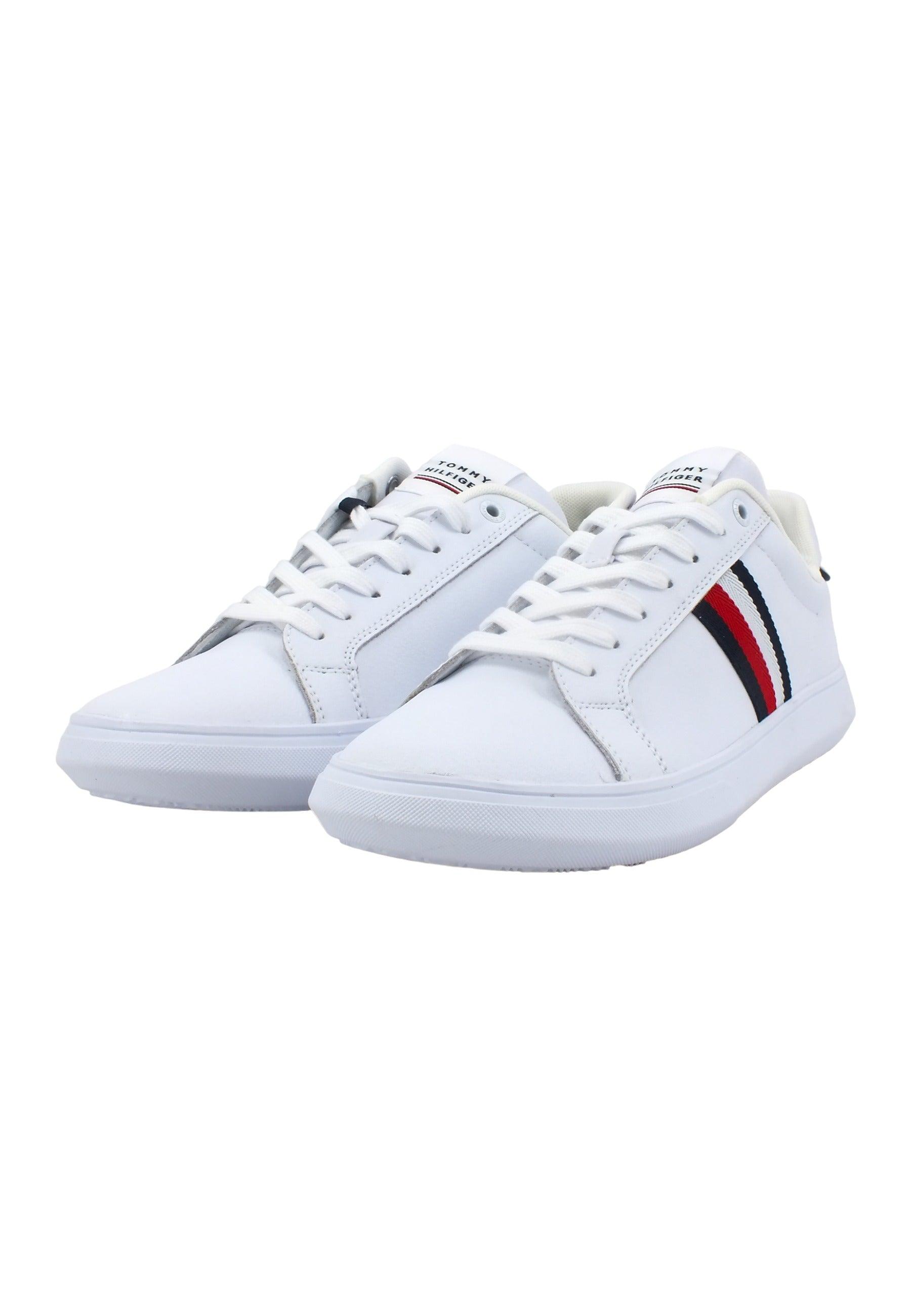 TOMMY HILFIGER Sneaker Uomo White FM0FM04732 - Sandrini Calzature e Abbigliamento