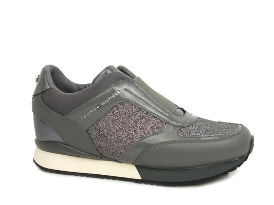 TOMMY HILFIGER Sneakers Steel Grey FW0FW03553 - Sandrini Calzature e Abbigliamento