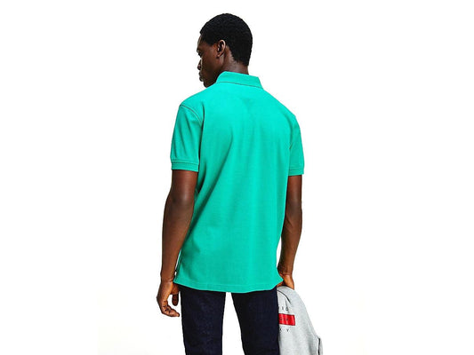 TOMMY HILFIGER T-Shirt Polo Slim Uomo Green MW0MW17770 - Sandrini Calzature e Abbigliamento