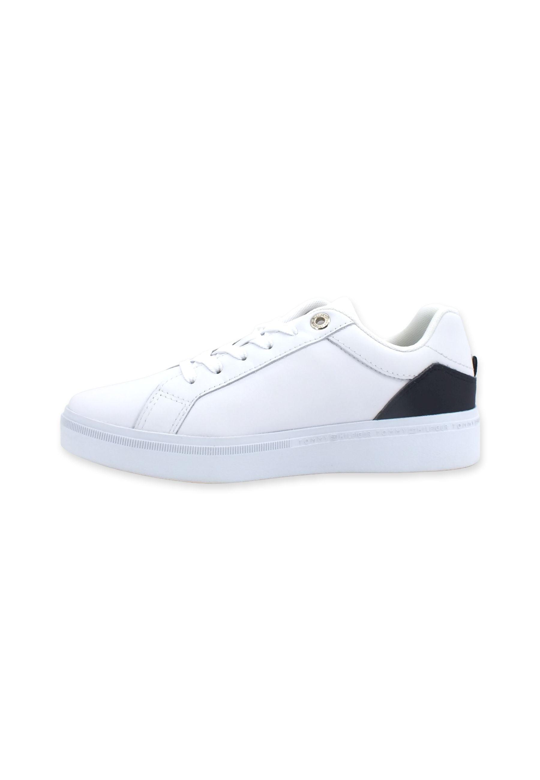TOMMY HILFIGER Th Court Sneaker Donna White FW0FW06854 - Sandrini Calzature e Abbigliamento