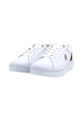 TOMMY HILFIGER Th Court Sneaker Donna White FW0FW06854 - Sandrini Calzature e Abbigliamento