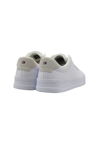 TOMMY HILFIGER TH Court Sneaker Uomo White FM0FM04971 - Sandrini Calzature e Abbigliamento