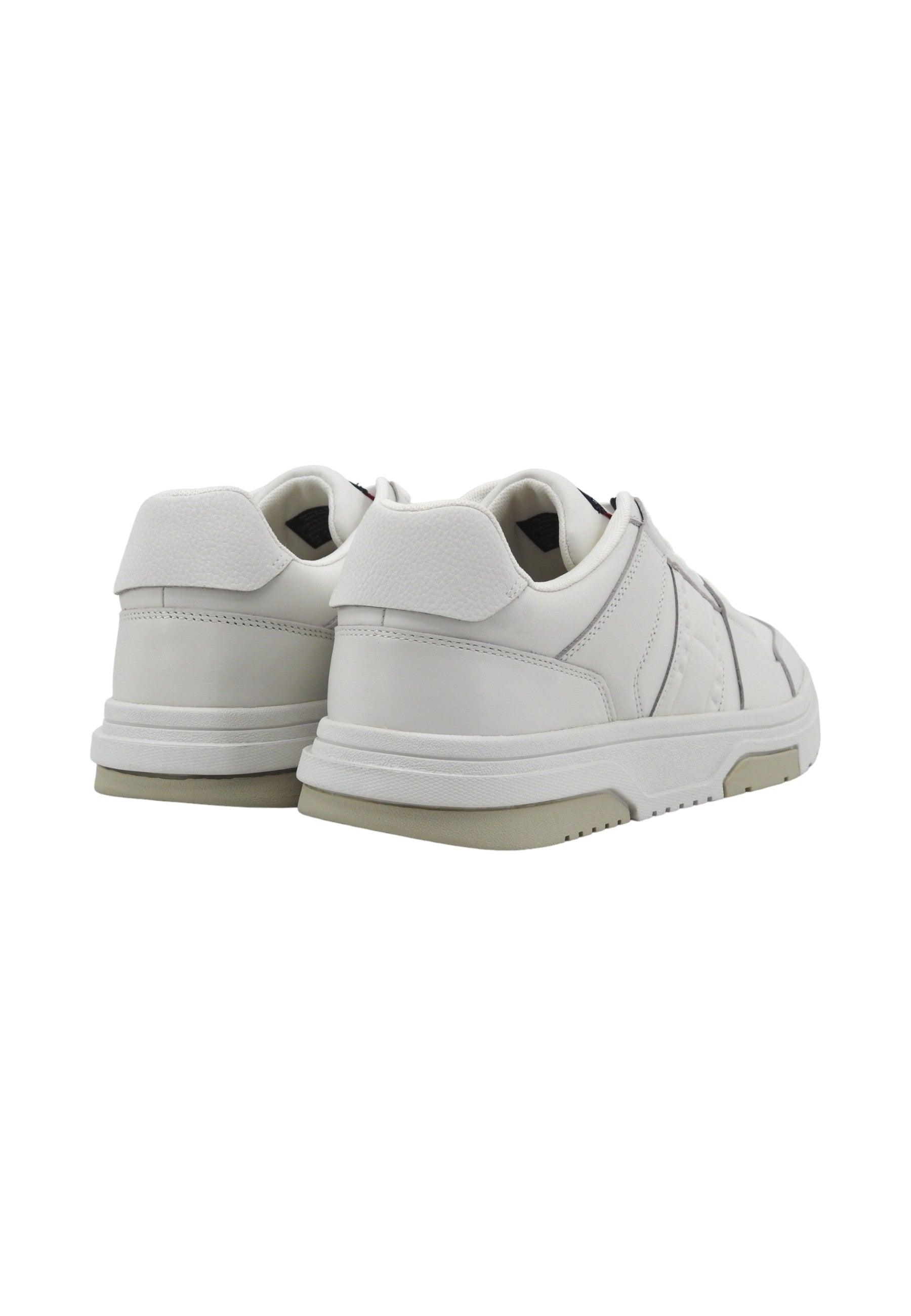 TOMMY HILFIGER The Brooklyn Sneaker Uomo Ecru Bianco EM0EM01283 - Sandrini Calzature e Abbigliamento