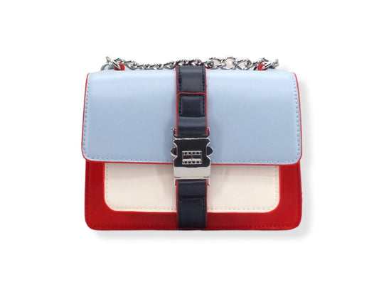 TOMMY HILFIGER Tjm Item Crossover Borsa Tracolla White Red Azure AW0AW11834 - Sandrini Calzature e Abbigliamento