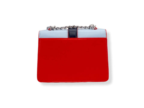 TOMMY HILFIGER Tjm Item Crossover Borsa Tracolla White Red Azure AW0AW11834 - Sandrini Calzature e Abbigliamento