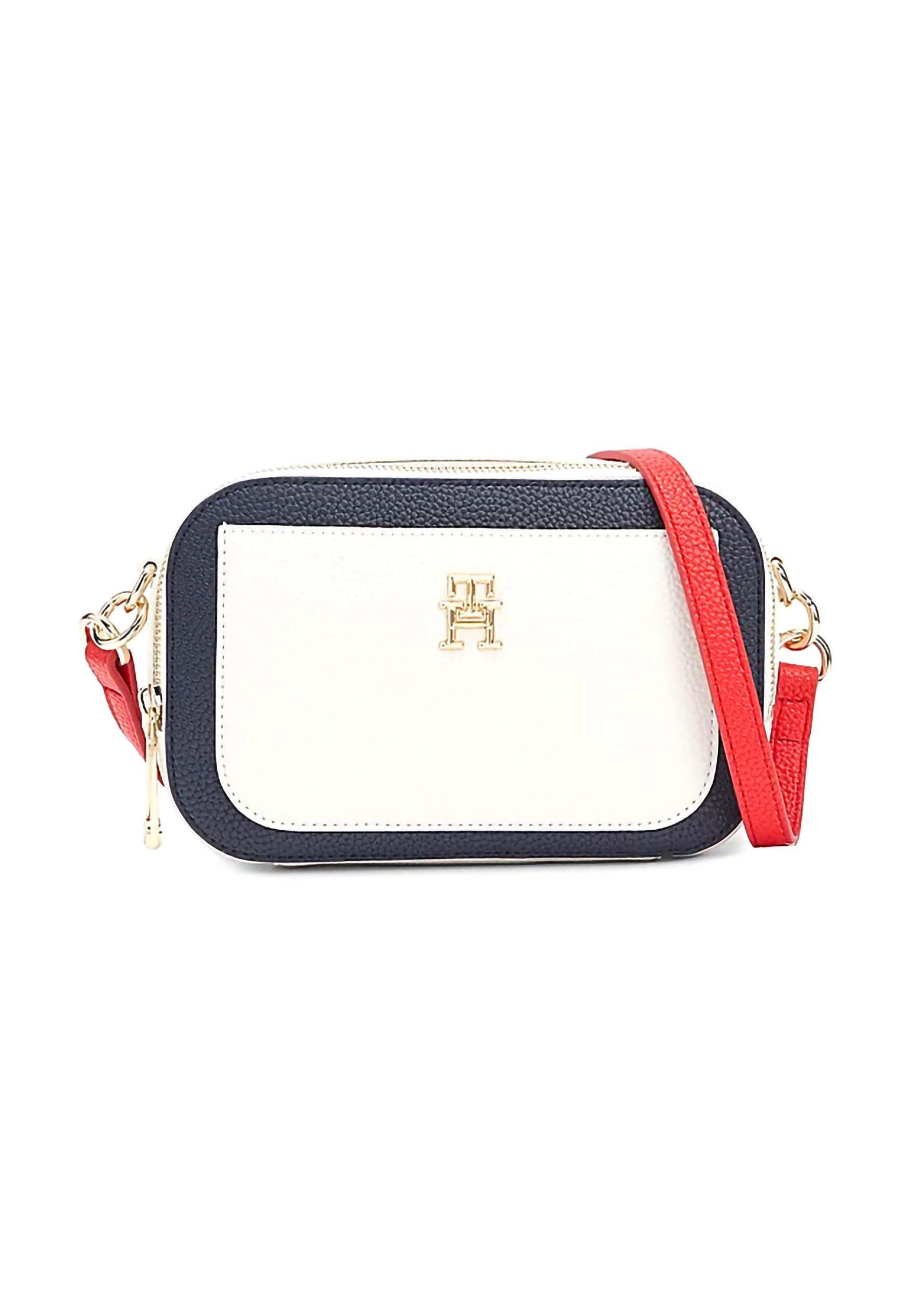 TOMMY HILFIGER Tracolla Camera Bag White AW0AW14464 - Sandrini Calzature e Abbigliamento