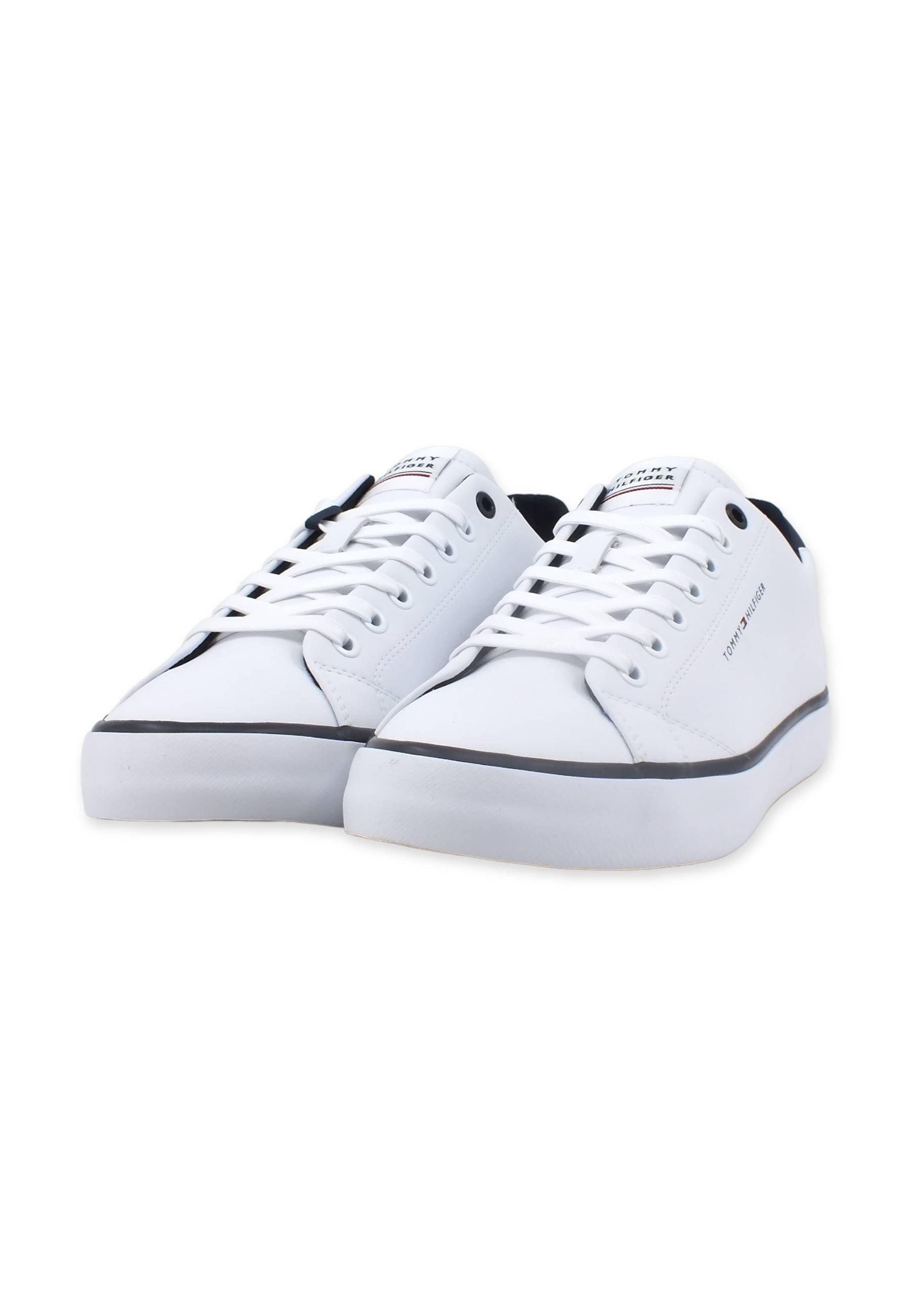 TOMMY HILFIGER Vulc Core Sneaker Uomo White FM0FM04731 - Sandrini Calzature e Abbigliamento