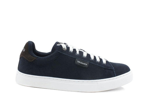 TRUSSARDI DNA Sd Real Suede Sneaker Navy Blue Ebony 77A00270 - Sandrini Calzature e Abbigliamento