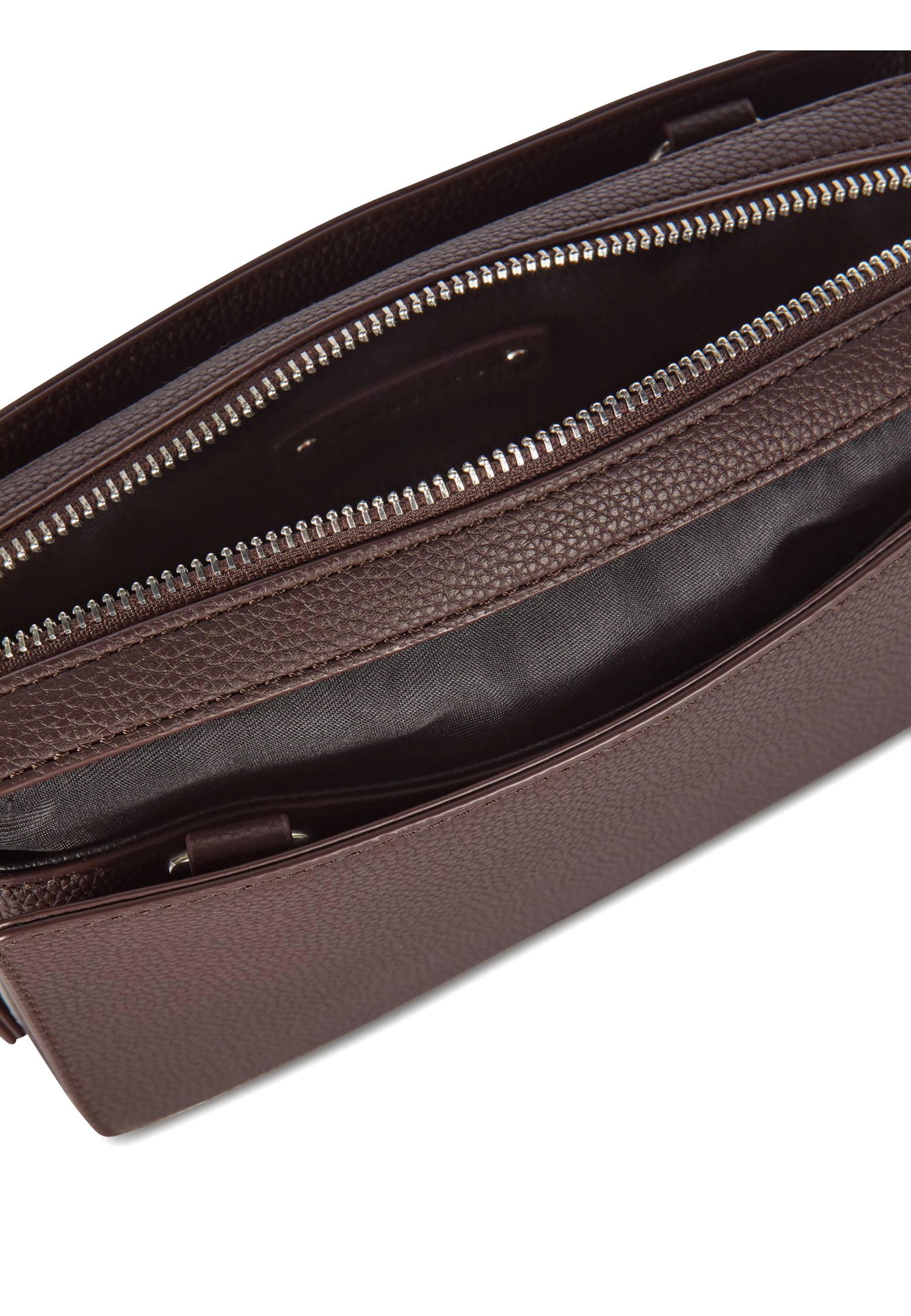 TRUSSARDI Nadir Camera Bag Tracolla Chocolate Plum 75B01367 - Sandrini Calzature e Abbigliamento