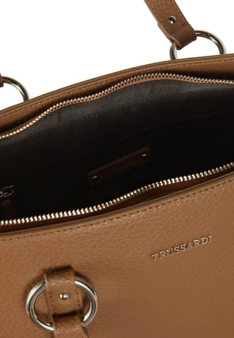 TRUSSARDI New Lisbona Borsa Shopper Marrone Beaver 75B01424 - Sandrini Calzature e Abbigliamento