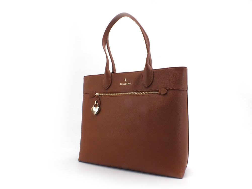 TRUSSARDI Shopper Grana Cervo Borsa - Sandrini Calzature e Abbigliamento