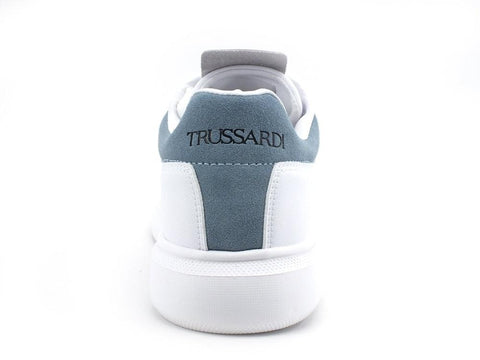 TRUSSARDI Snk Yrias Mix Sneaker Donna White Light Blue 79V00649 - Sandrini Calzature e Abbigliamento
