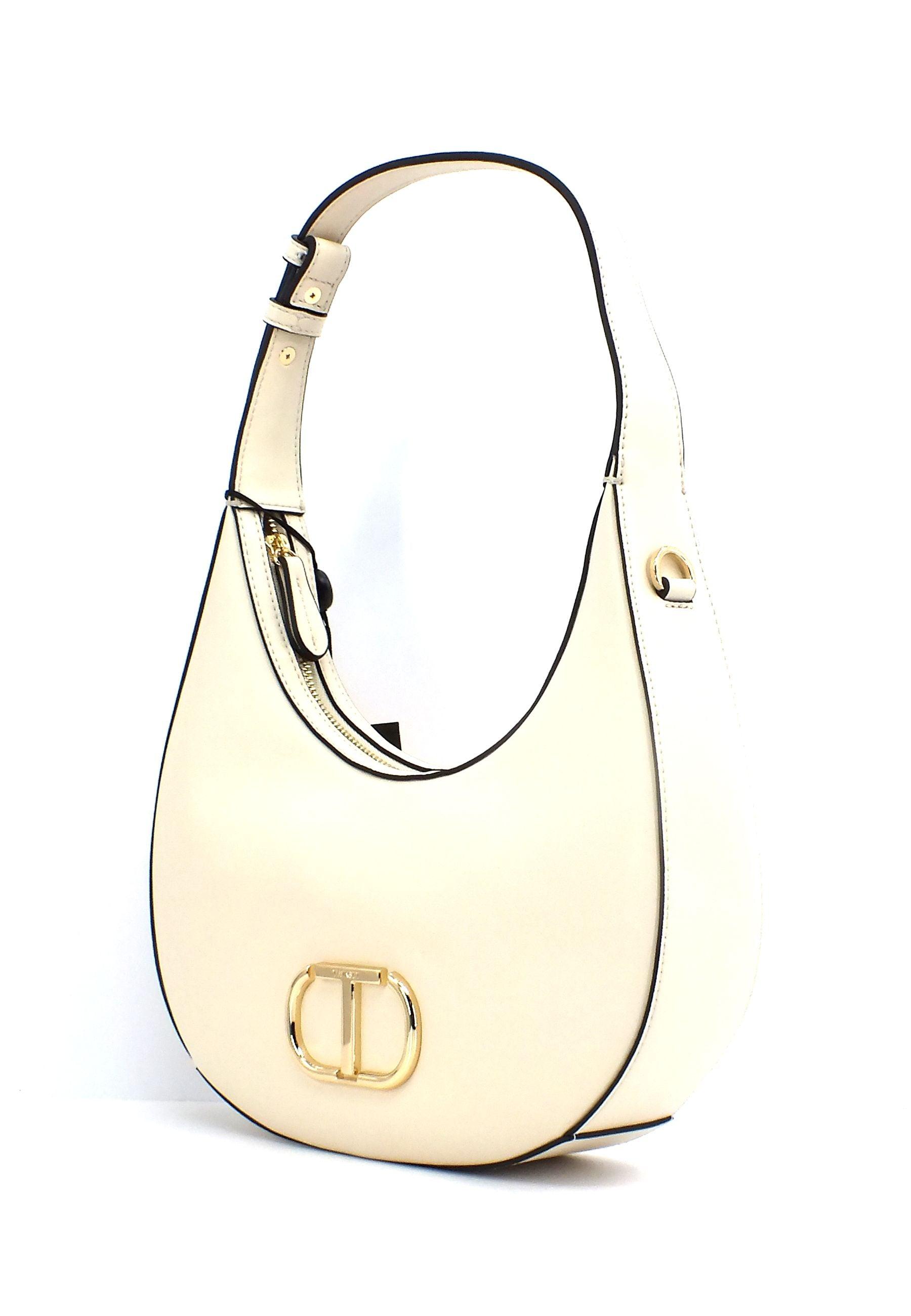 TWINSET Borsa Hobo Avorio 231TB7254 - Sandrini Calzature e Abbigliamento