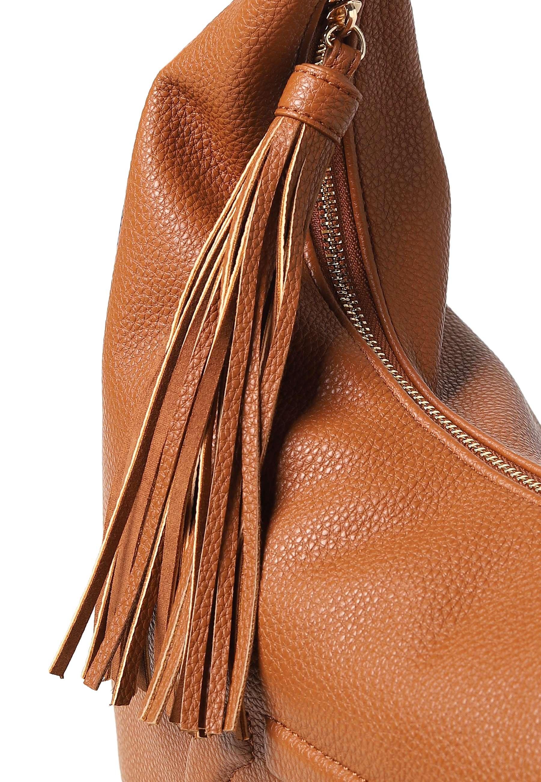 TWINSET Borsa Hobo Cuoio 231TD8150 - Sandrini Calzature e Abbigliamento