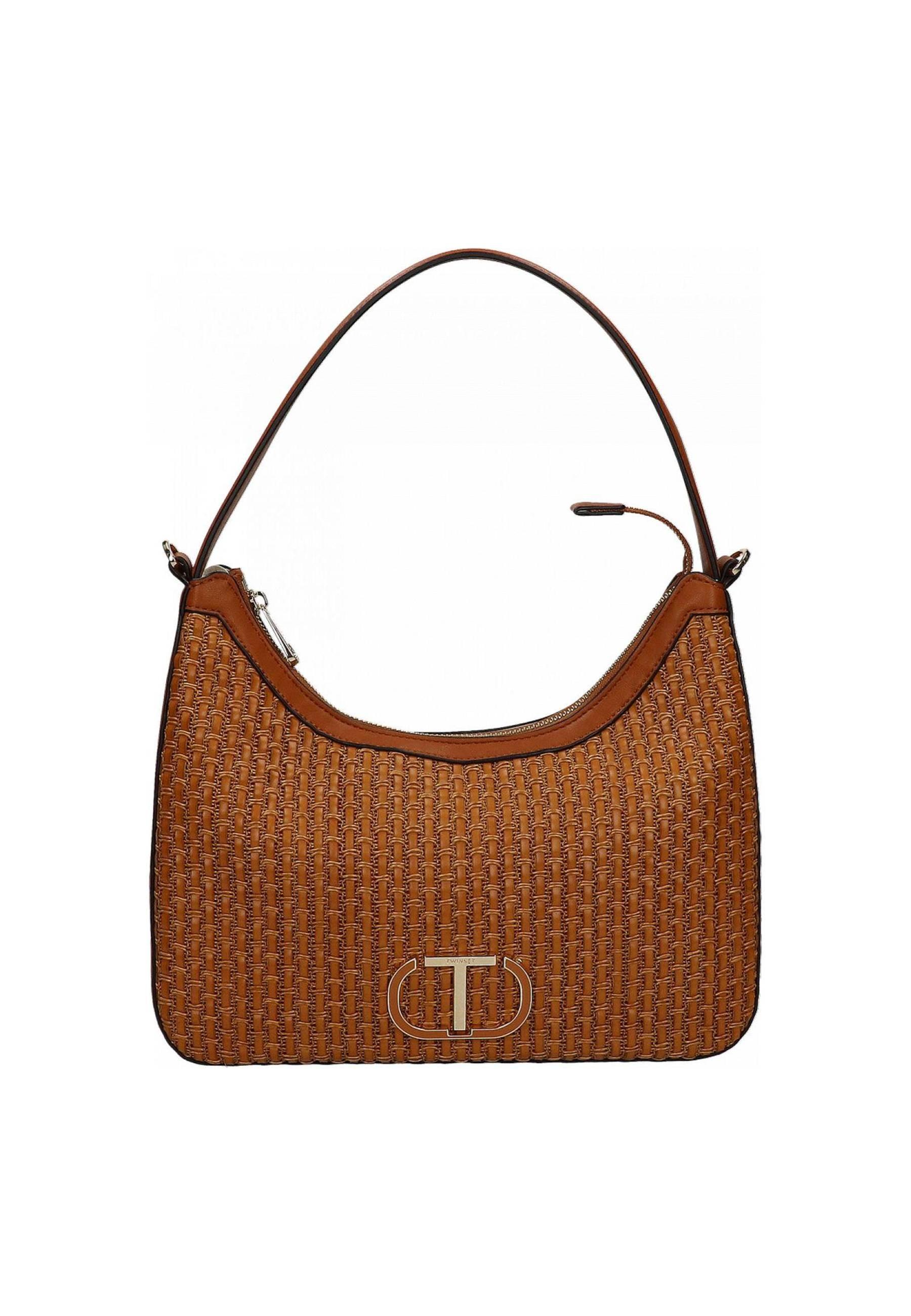 TWINSET Borsa Hobo Cuoio 231TD8371 - Sandrini Calzature e Abbigliamento