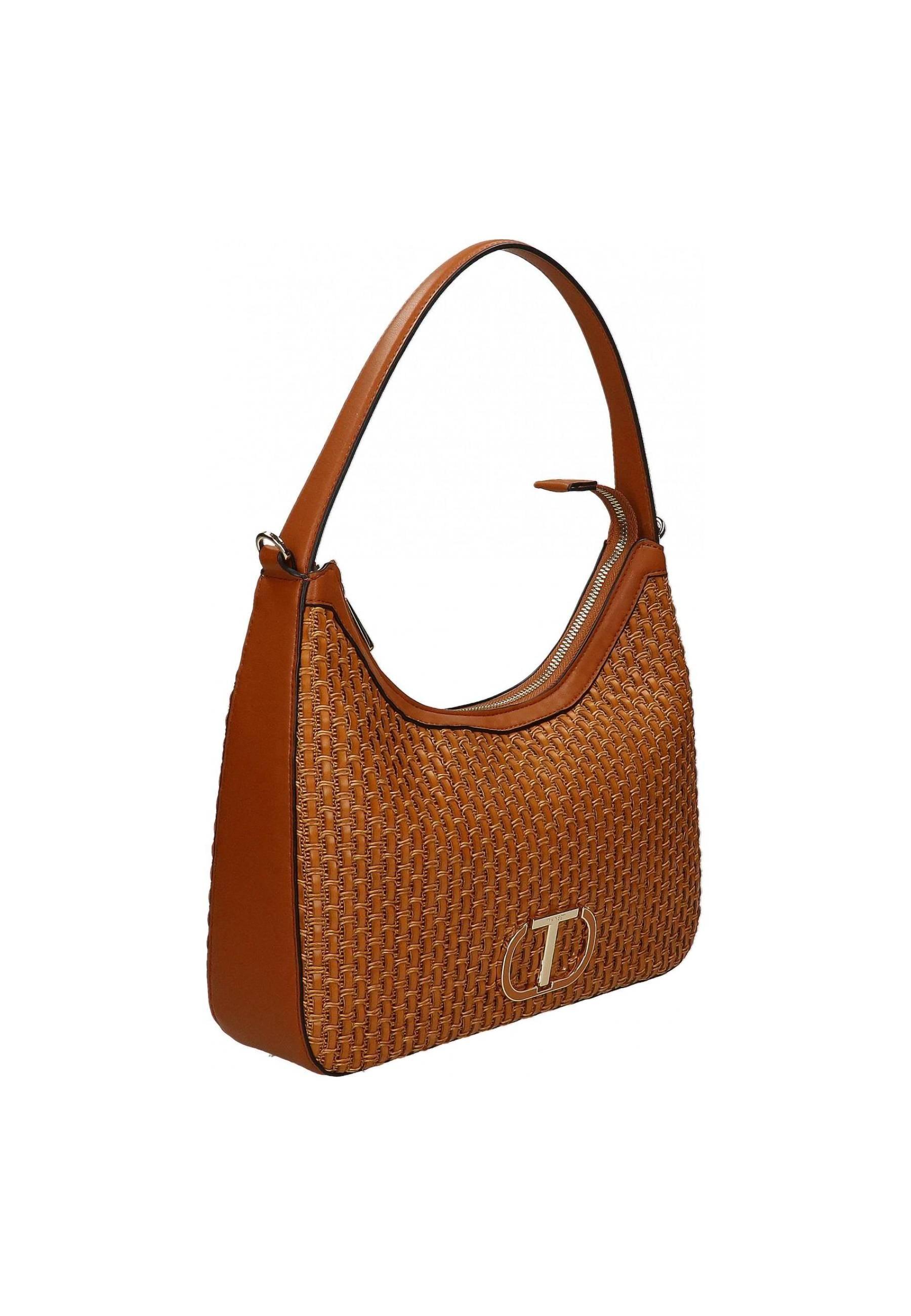 TWINSET Borsa Hobo Cuoio 231TD8371 - Sandrini Calzature e Abbigliamento