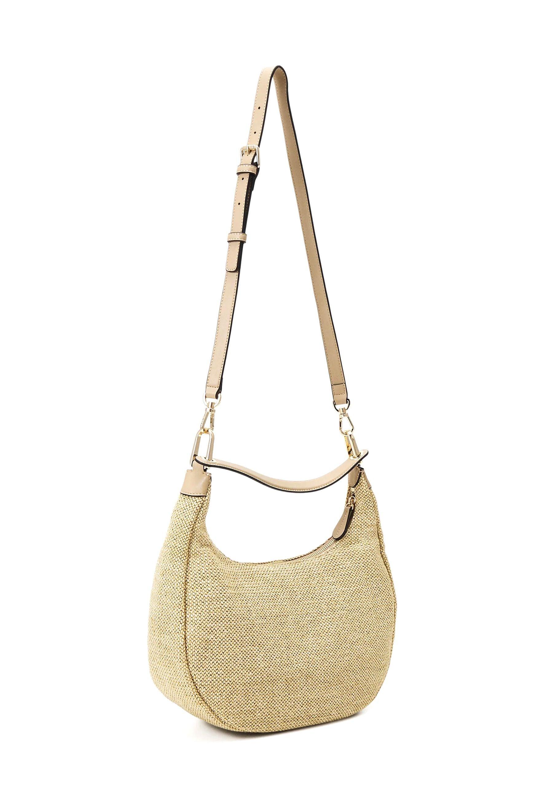 TWINSET Borsa Hobo Macramè Beige Canapa 231TD8383 - Sandrini Calzature e Abbigliamento