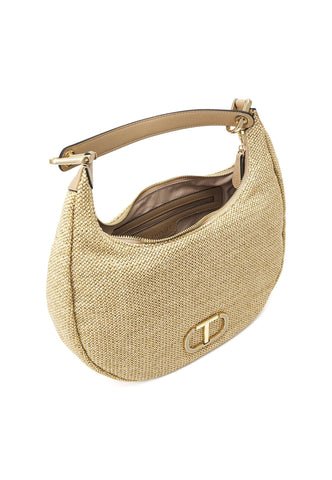 TWINSET Borsa Hobo Macramè Beige Canapa 231TD8383 - Sandrini Calzature e Abbigliamento