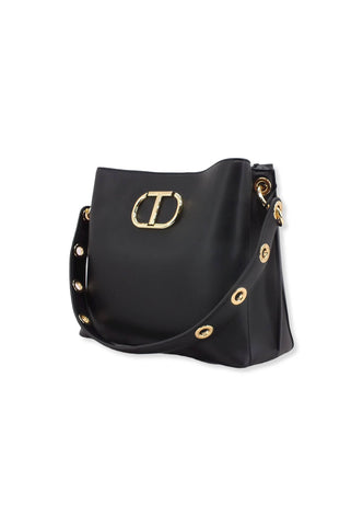 TWINSET Borsa Hobo Nero 222TD8224 - Sandrini Calzature e Abbigliamento