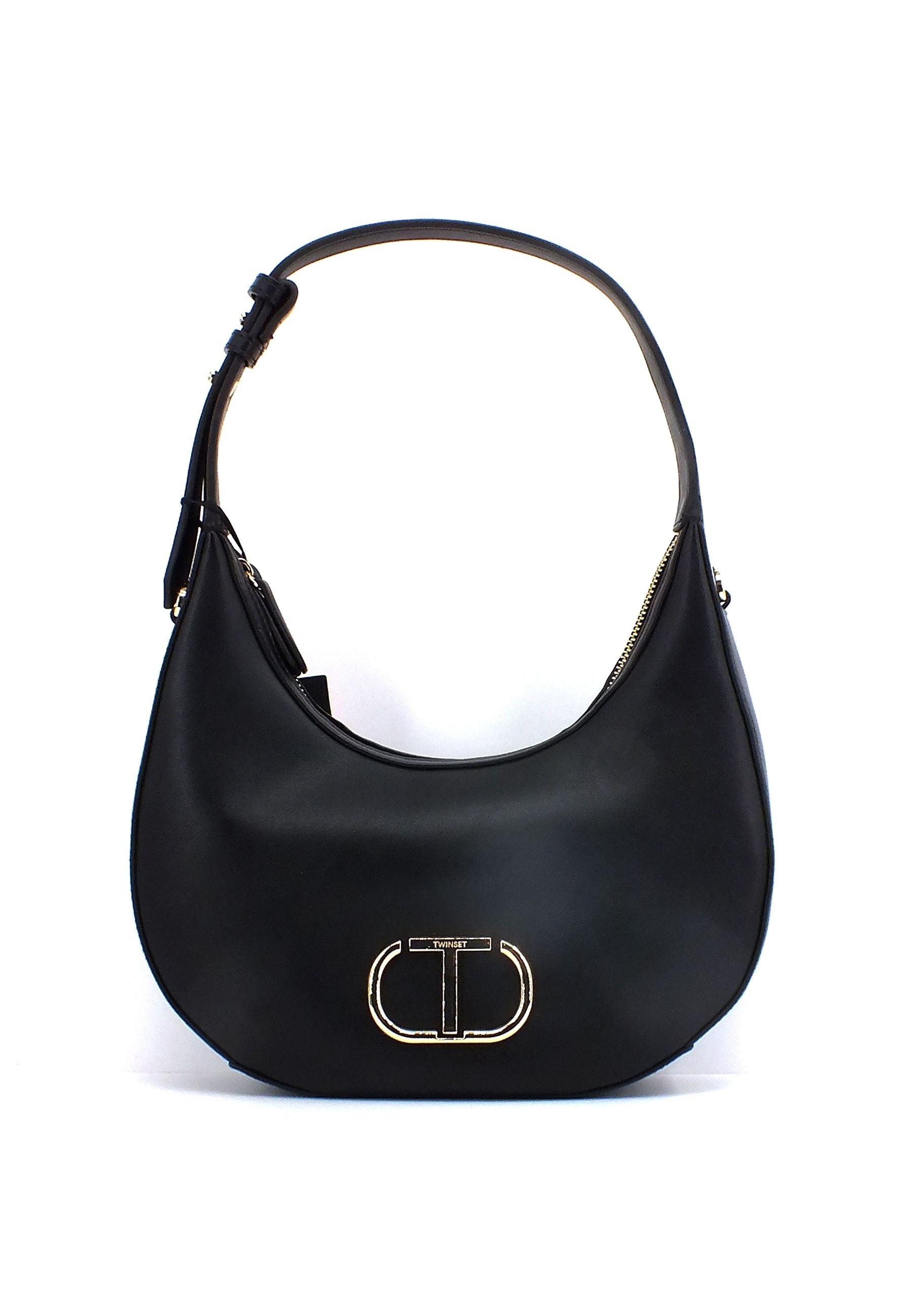 TWINSET Borsa Hobo Nero 231TB7254 - Sandrini Calzature e Abbigliamento