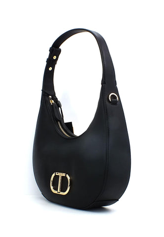 TWINSET Borsa Hobo Nero 231TB7254 - Sandrini Calzature e Abbigliamento