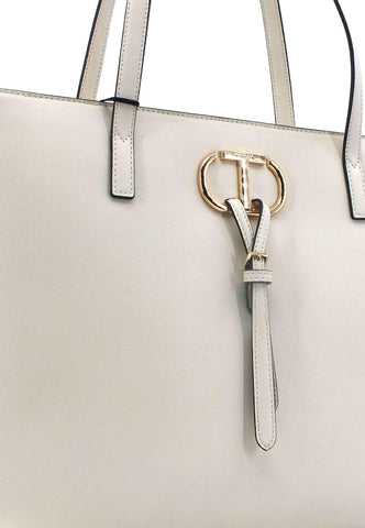 TWINSET Borsa Shopper Avorio 231TB7320 - Sandrini Calzature e Abbigliamento