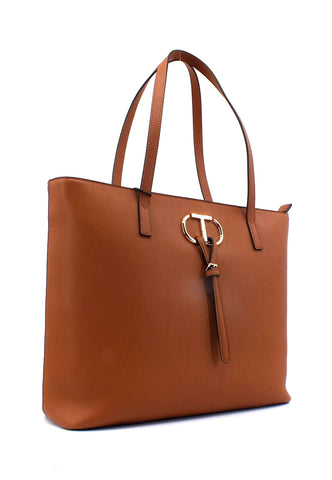 TWINSET Borsa Shopper Cuoio 231TB7320 - Sandrini Calzature e Abbigliamento