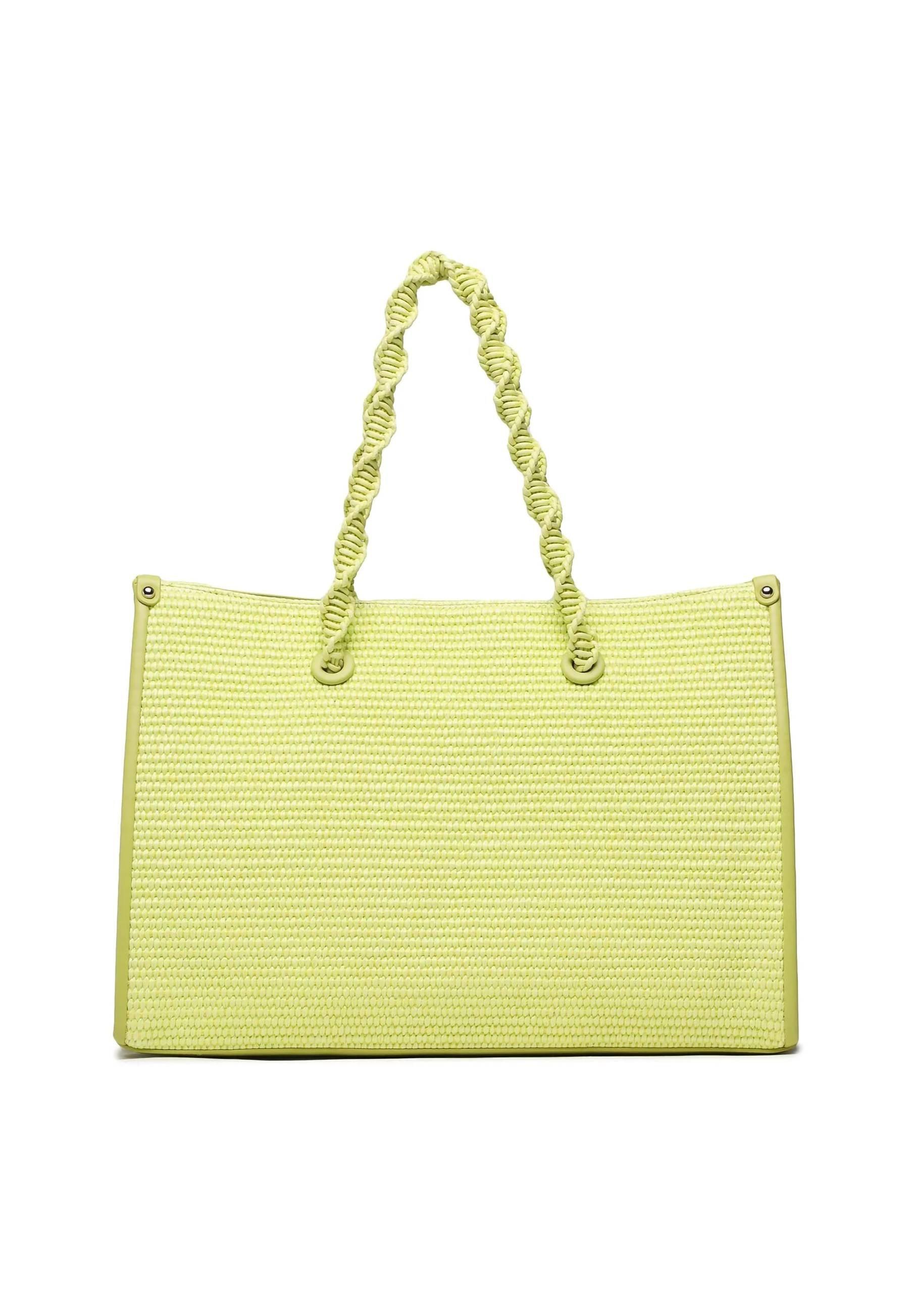 TWINSET Borsa Shopper Macramè Lime 231TD8400 - Sandrini Calzature e Abbigliamento