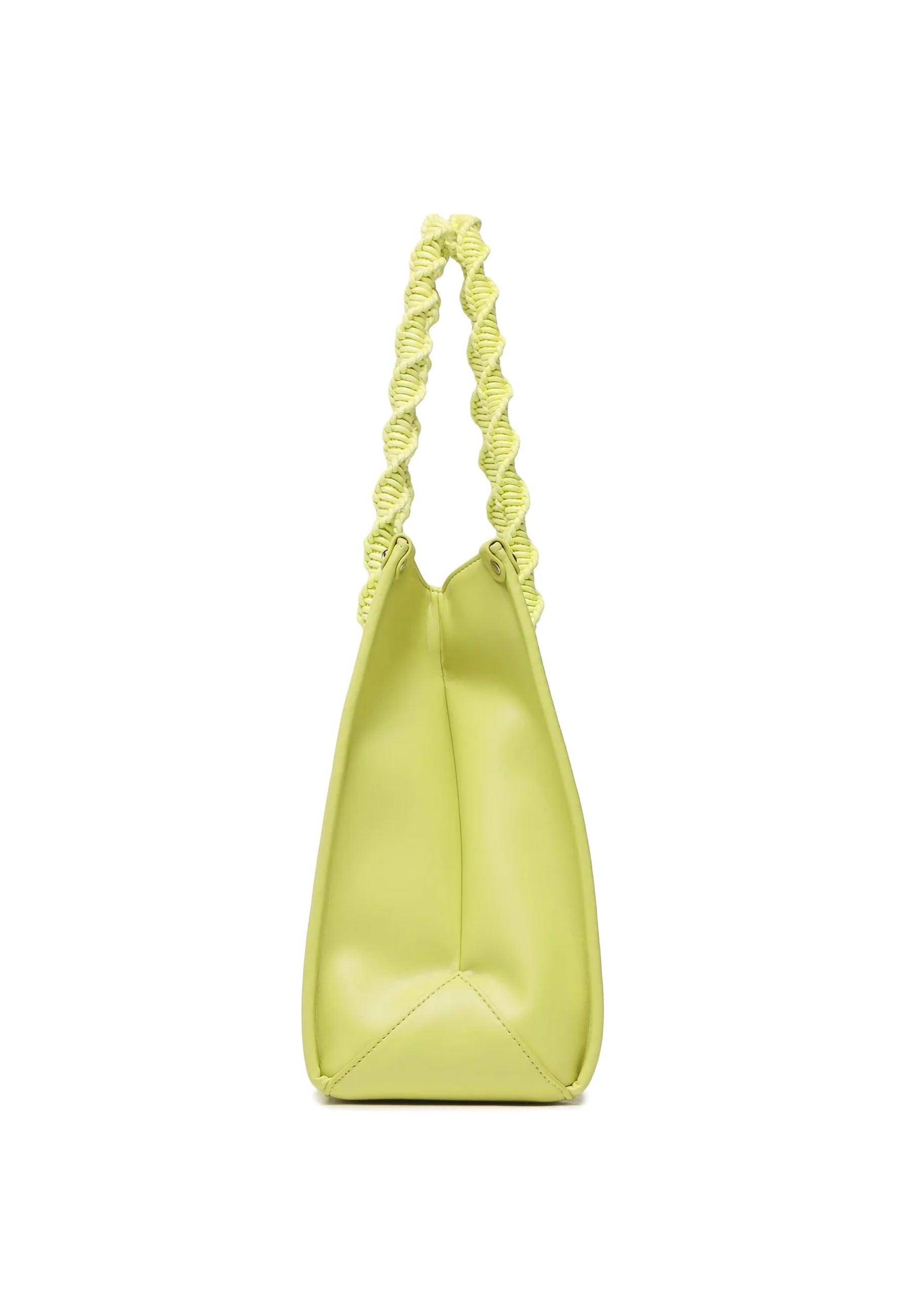 TWINSET Borsa Shopper Macramè Lime 231TD8400 - Sandrini Calzature e Abbigliamento