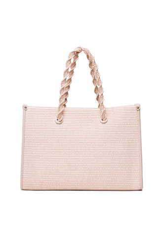 TWINSET Borsa Shopper Macramè Rosa 231TD8400 - Sandrini Calzature e Abbigliamento