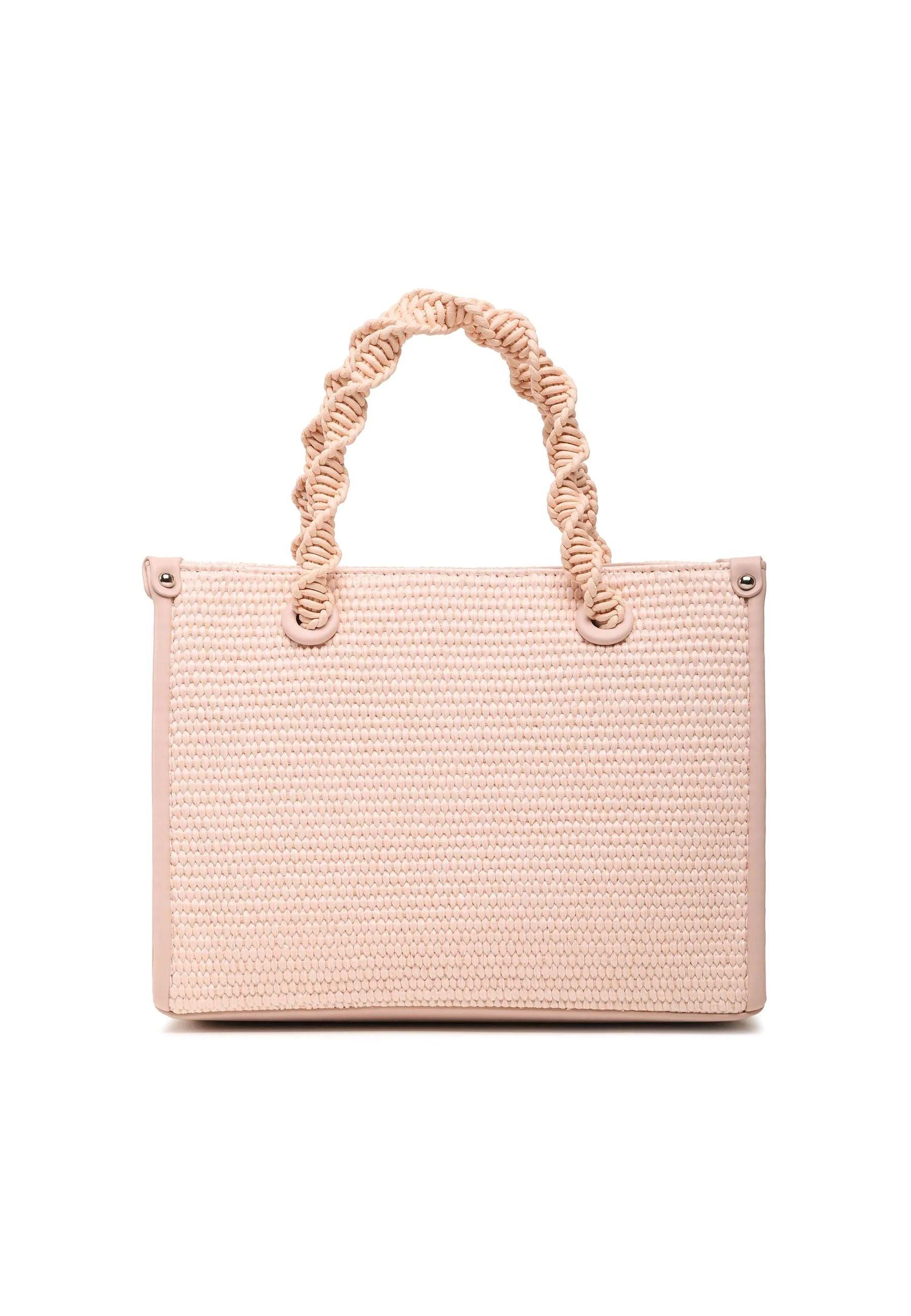 TWINSET Borsa Shopper Macramè Rosa 231TD8401 - Sandrini Calzature e Abbigliamento