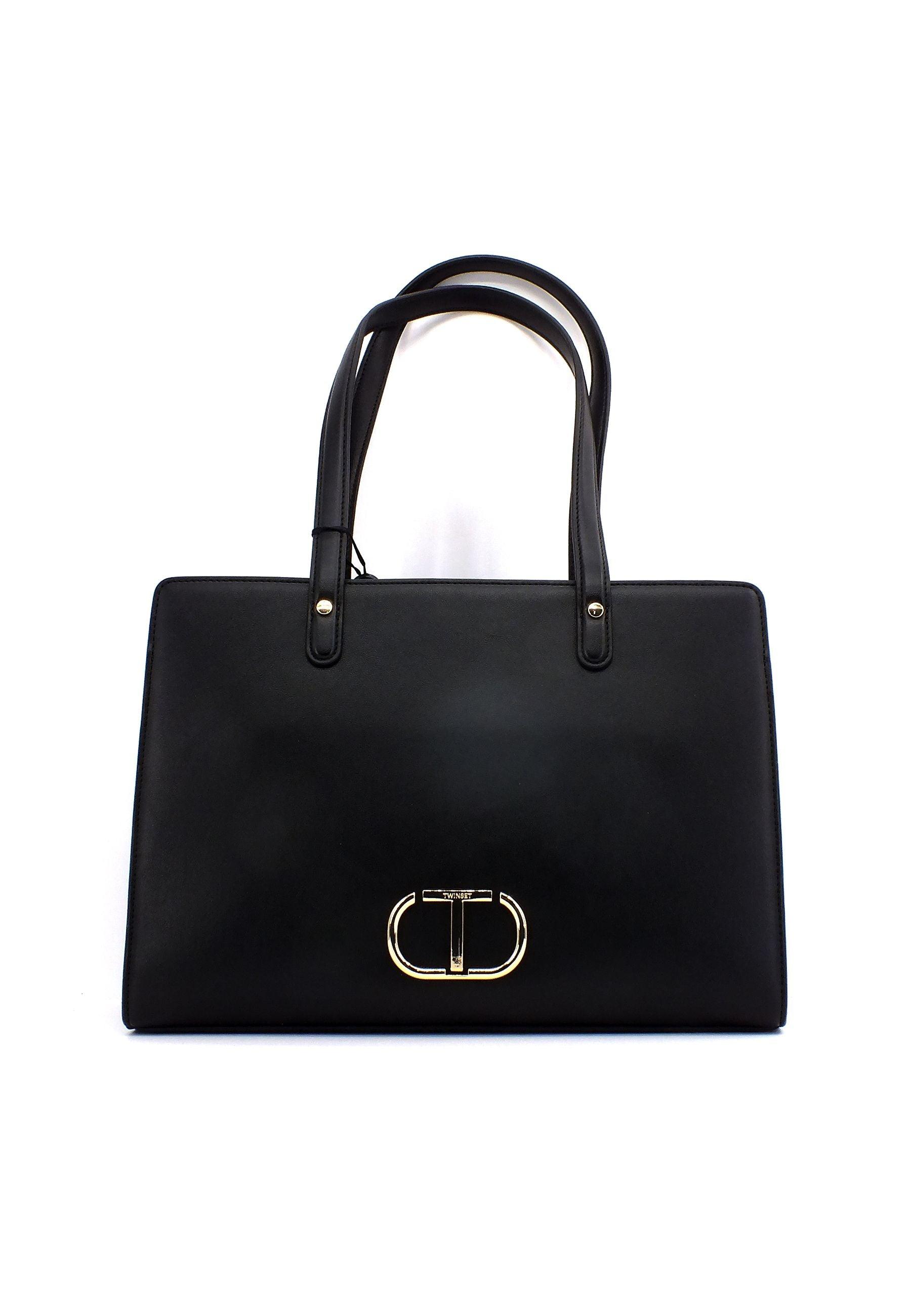 TWINSET Borsa Top Handle Nero 231TB7252 - Sandrini Calzature e Abbigliamento